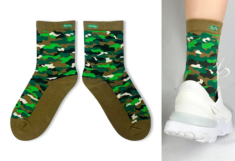 迷彩-橄欖綠 厚襪款(2種尺寸)